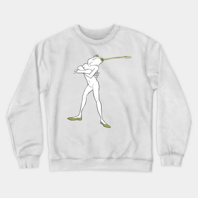 rude frog Crewneck Sweatshirt by zstith